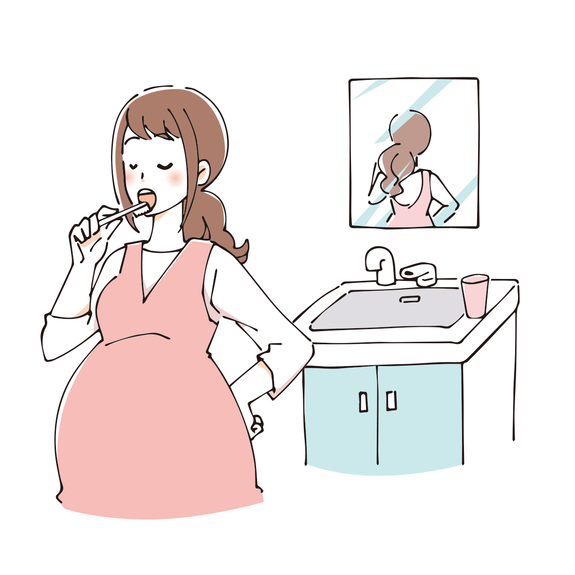 妊婦さんの歯磨き